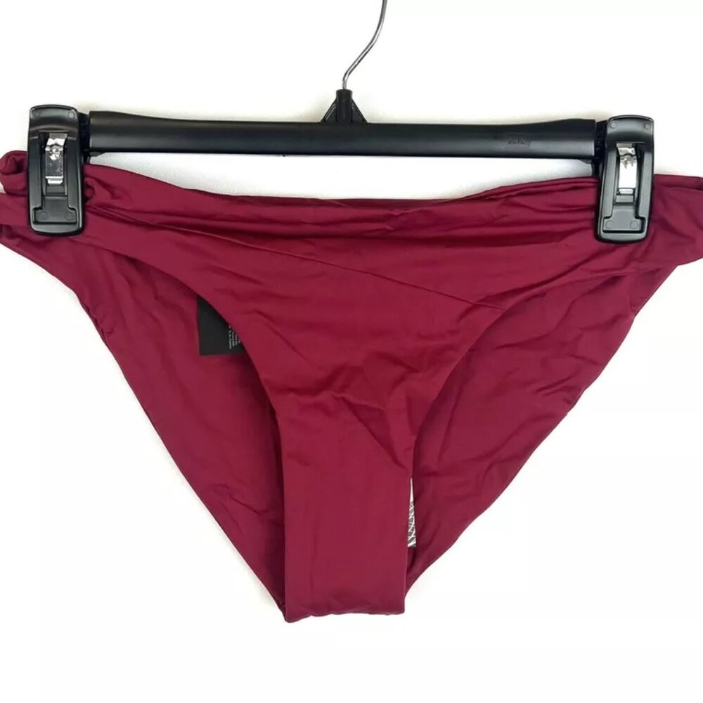 Volcom Women’s Red Hipster Bikini Bottom Size M